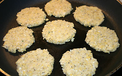 Chick Pea Patties Step 11 - Mostly Meatless Almost Vegetarian Recipes