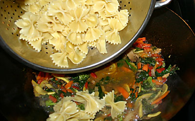 Bowtie Pasta Primavera Step 13 - Mostly Meatless Almost Vegetarian Recipe
