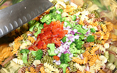 Pasta Salad - Step 7 - Mostly Meatless Almost Vegetarian Recipes