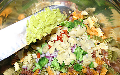 Pasta Salad - Step 9 - Mostly Meatless Almost Vegetarian Recipes
