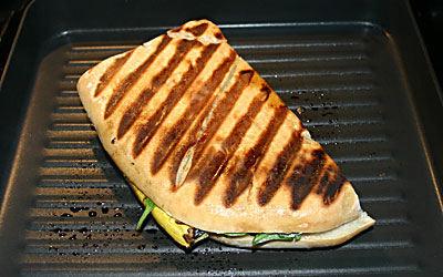 Grilled Vegetable Panini Step 11 - Mostly Meatless Almost Vegetarian Recipes