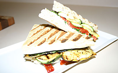 Grilled Vegetable Panini Step 13 - Mostly Meatless Almost Vegetarian Recipes