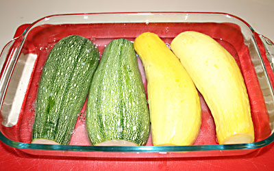 Stuffed Summer Squash Step 4 - Mostly Meatless Almost Vegetarian Recipes