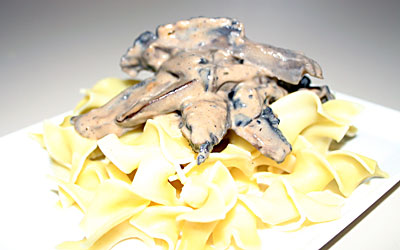 Mushroom Stroganoff Step 13 - Mostly Meatless Almost Vegetarian Recipes