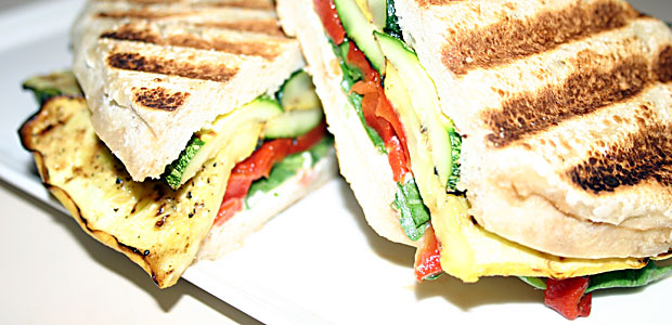 Grilled Vegetable Paninis