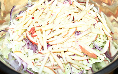 Apple Slaw Step 5 - Mostly Meatless Almost Vegetarian Recipes