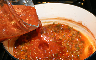 Tortilla Soup Step 4 - Mostly Meatless Almost Vegetarian Recipes