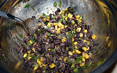 Blackbean and Corn Patties Step 6 - Mostly Meatless Almost Vegetarian Recipes