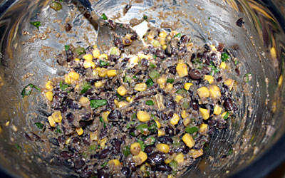 Blackbean and Corn Patties Step 7 - Mostly Meatless Almost Vegetarian Recipes