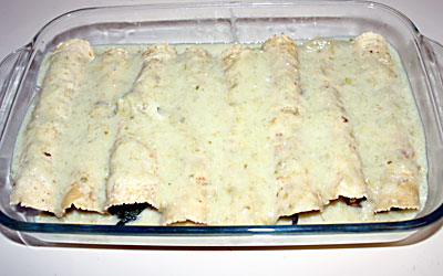 Mushroom Enchiladas Step 13 - Mostly Meatless Almost Vegetarian Recipes